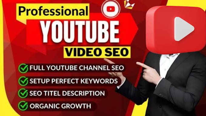 Gig Preview - Optimize and boost up your youtube video professional marketing