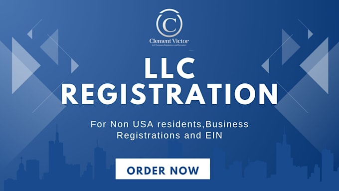 Gig Preview - Do llc registration for non USA residents, company formation llc registration