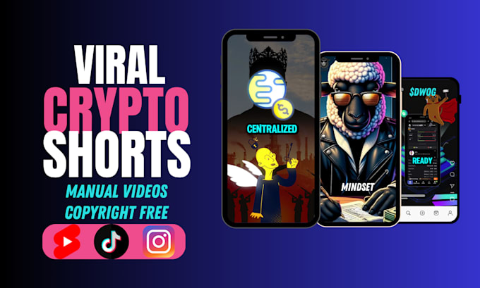 Gig Preview - Create manual crypto and trading shorts for instagram reels, youtube and tiktok