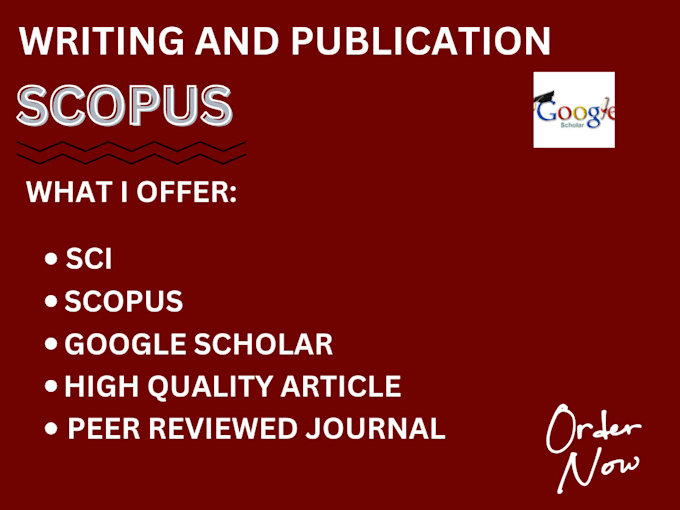 Gig Preview - Write and publish articles in scopus,sci, indexed peer reviewed journals