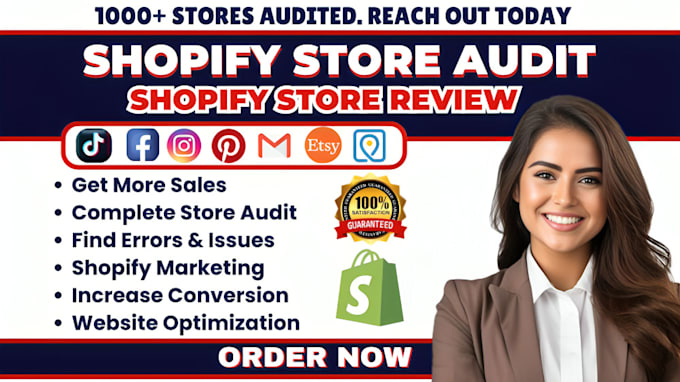 Bestseller - do shopify store audit, cro analysis result, conversion rate, virtual assistant