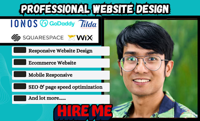 Gig Preview - Design wix website redesign wix wix studio godaddy squarespace tilda ionos carrd