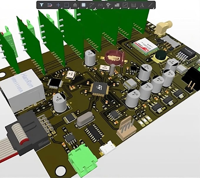 Gig Preview - Do pcb design schematics pcb boards gerber bom files pcb assembly hardware kicad