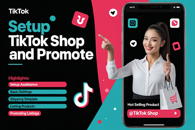 Gig Preview - Set up tiktok shop, manage tiktok shop, ads and affiliate marketing expertly