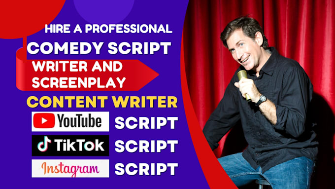 Bestseller - write funny comedy script, jokes, memes or screenplay