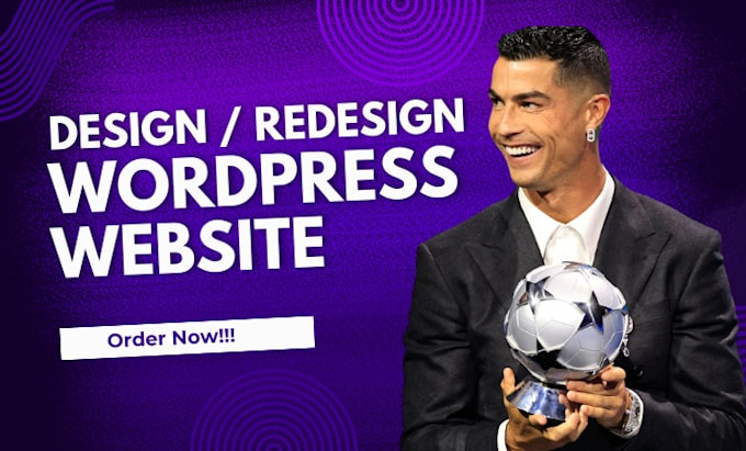 Gig Preview - Do clean wordpress website create wordpress design, redesign website development