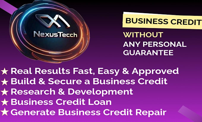 Gig Preview - Unlock, improve business credit and build financial success for your company