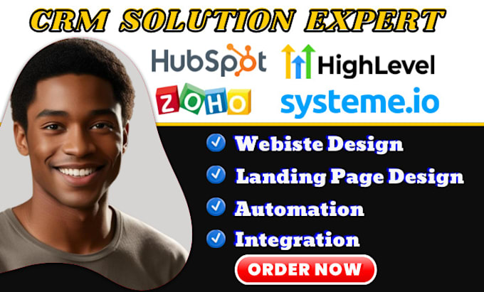 Gig Preview - Gohighlevel website systeme io sale funnel hubspot zoho gohighlevel workflow CRM