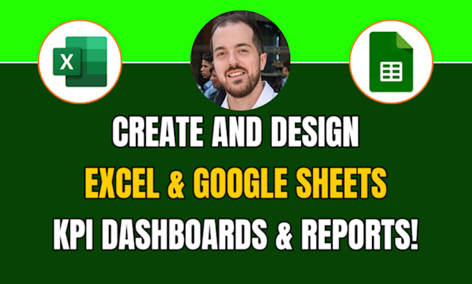 Gig Preview - Be your google sheets and dashboard expert, do excel spreadsheet excel dashboard