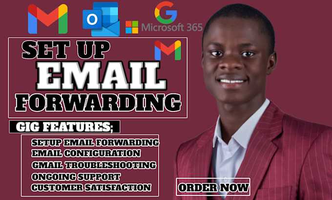 Gig Preview - Set up automatic email forwarding gmail auto forwarding email automation