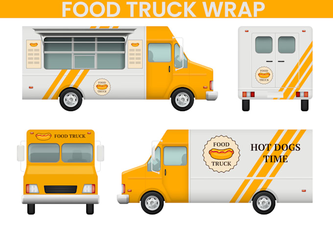 Gig Preview - Design food truck, truck wrap, food trailer, or food truck wrap, vehicle wrap