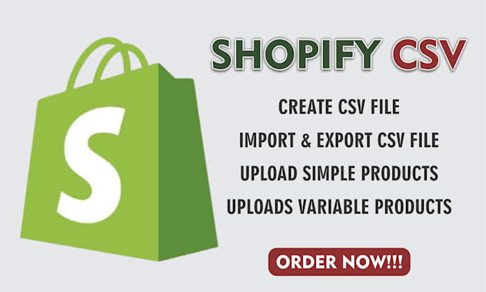 Gig Preview - Import CSV files upload products in bulk manage shopify and woocommerce store