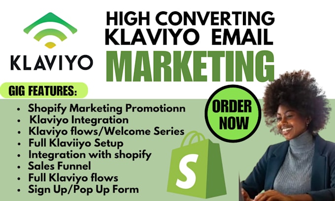 Gig Preview - Set up shopify klaviyo email integration, add to cart abandoned email flow