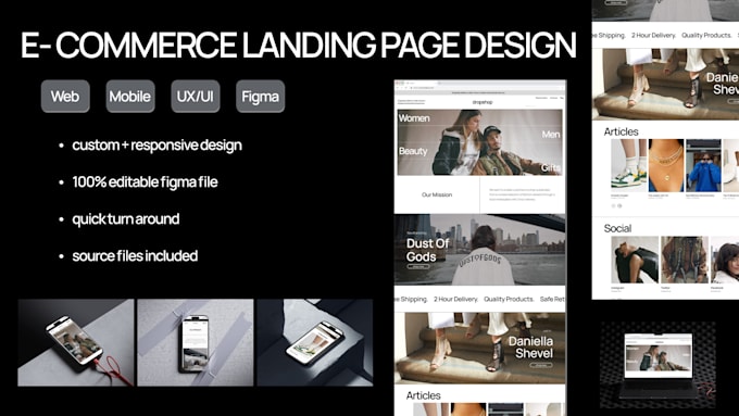 Gig Preview - Design a high converting landing page with a fast turn around