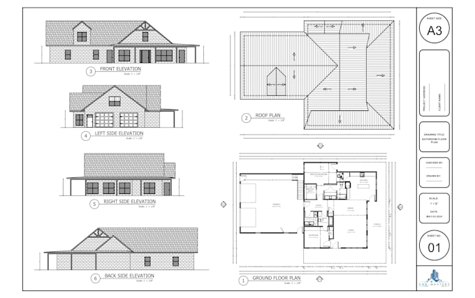 Gig Preview - Draw architectural 3d floor plans in autocad and sketchup, draftsman, architect