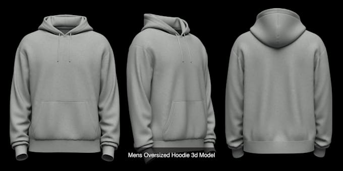 Gig Preview - Create custom 3d hoodie mockup design 3d t shirt design 3d streetwear concept