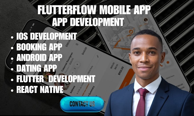 Gig Preview - Build flutterflow developer mobile app flutterflow bubble io adalo saas mvp app