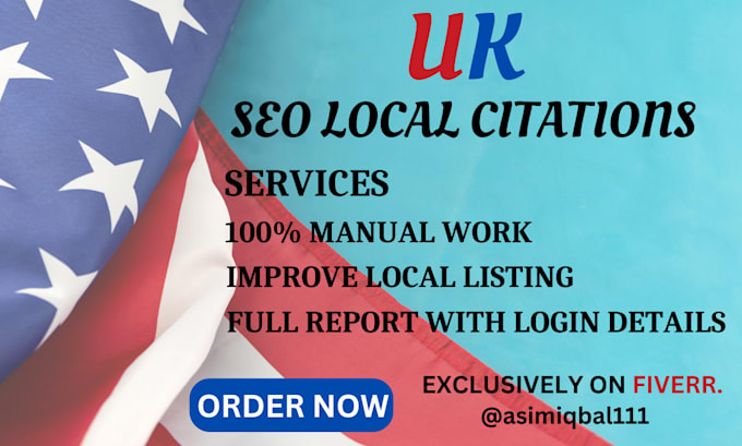 Gig Preview - Provide full UK SEO service and link building local citation