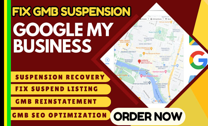 Gig Preview - Actively fix google my business suspension issues rejection case gmb suspension