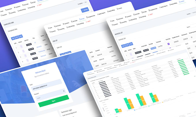 Gig Preview - Laravel web app for job management with automated billing and reports