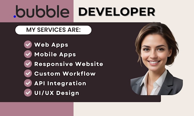 Gig Preview - Develop bubble io app bubble website bubble saas bubble mvp bubble developer