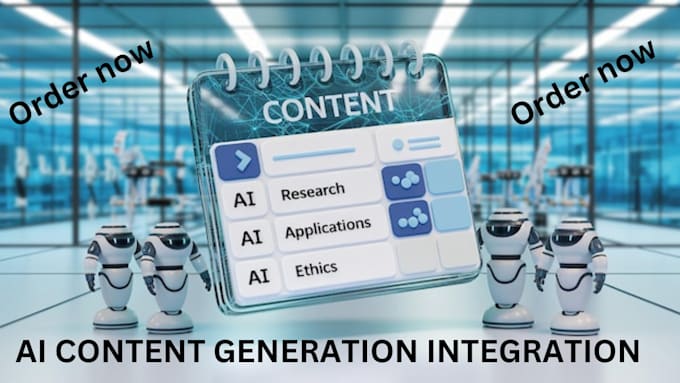 Gig Preview - Do gpt ai content generation integration to blog social media marketing platform