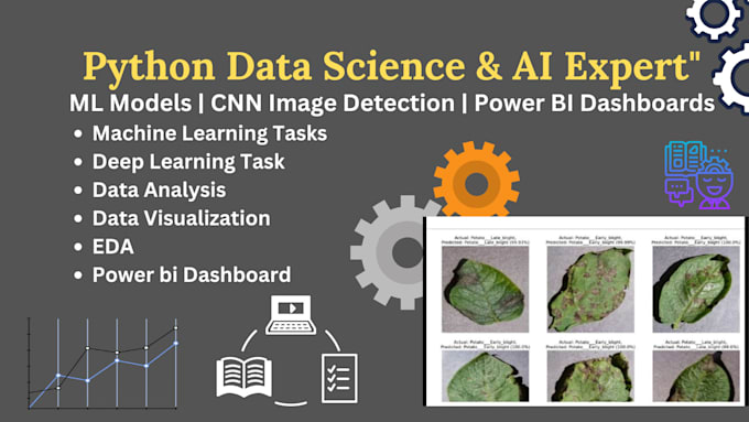 Bestseller - do data science, machine learning, image  detection and power bi tasks