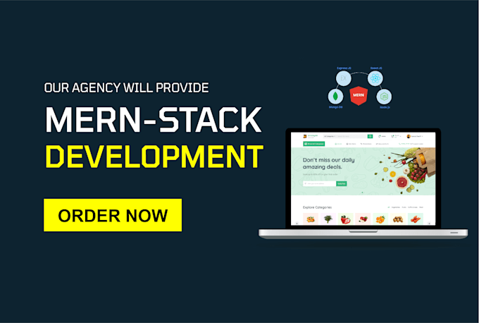 Gig Preview - Be full stack web developer as a mern stack developer