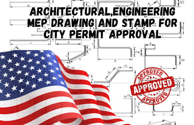 Gig Preview - Draw, stamp architectural, engineering drawing, mep for building permit approval