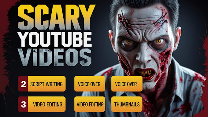 Gig Preview - Create video like mr nightmare horror story channel