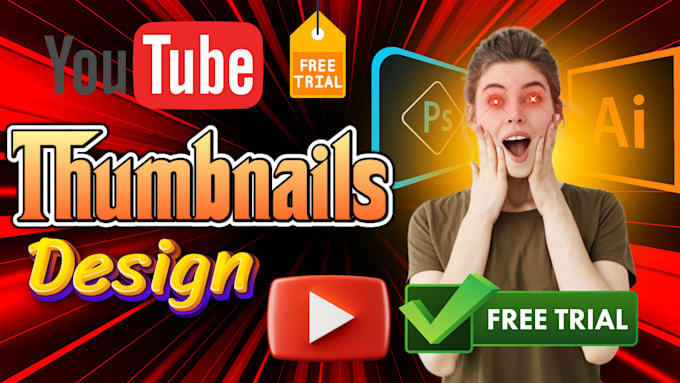 Gig Preview - Design professional thumbnail for your you tube video