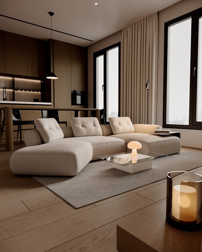 Gig Preview - Create realistic renderings for your interior spaces