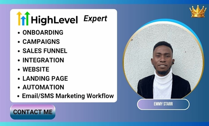 Gig Preview - Gohighlevel email sms marketing campaign automation sales funnel ghl expert ghl