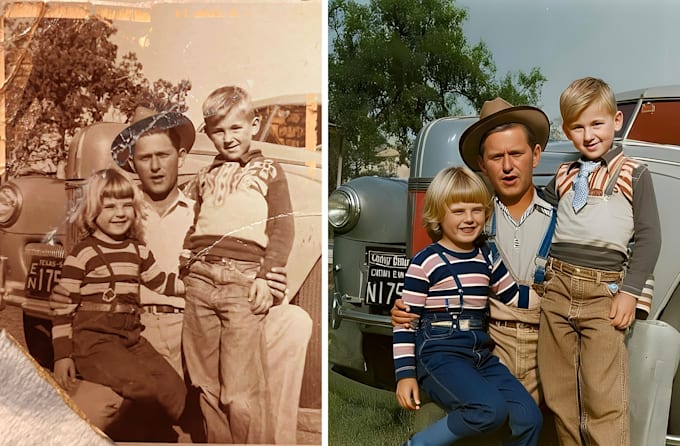 Gig Preview - Restore old photos and colorize old photos