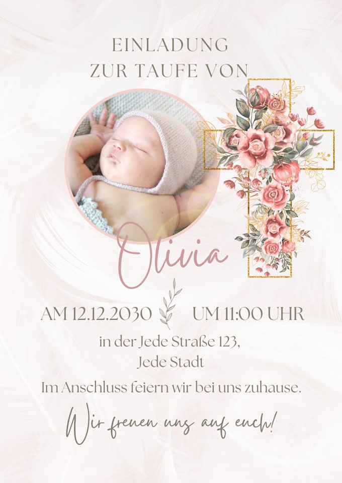 Bestseller - custom wedding, birthday, baptism invitations designed for your special event