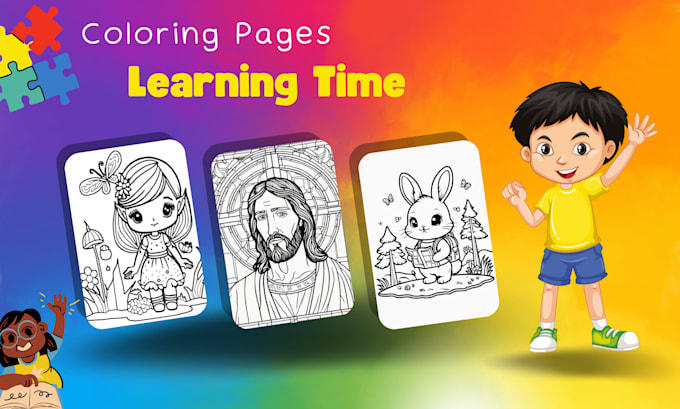 Gig Preview - Create coloring pages and books only for girls and kids