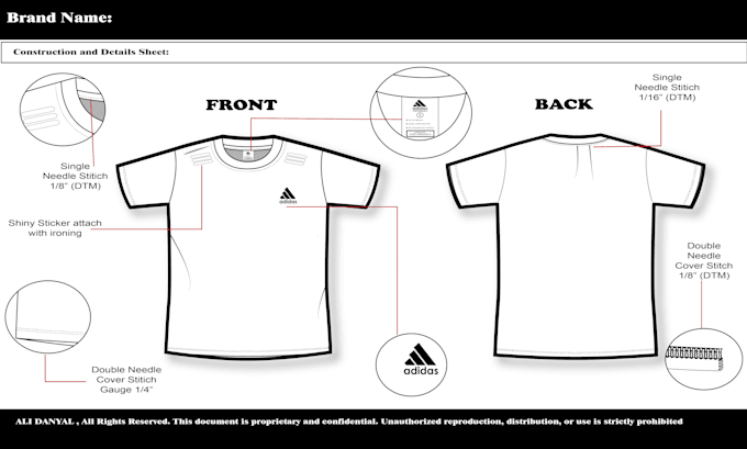 Gig Preview - Do fashion apparel and clothing tech pack flat sketches and technical drawing