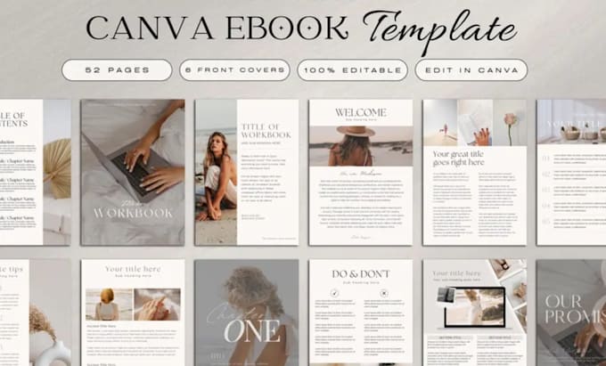 Gig Preview - Design canva ebook for yoga, travel, fitness, health, business idea or self care