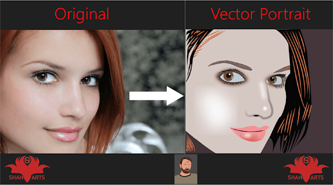 Gig Preview - Draw vector portrait from your image