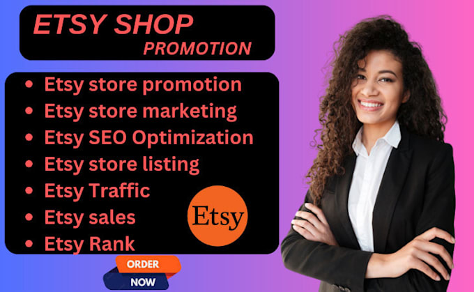 Gig Preview - Do etsy shope promotion to increase etsy traffic and boost sales