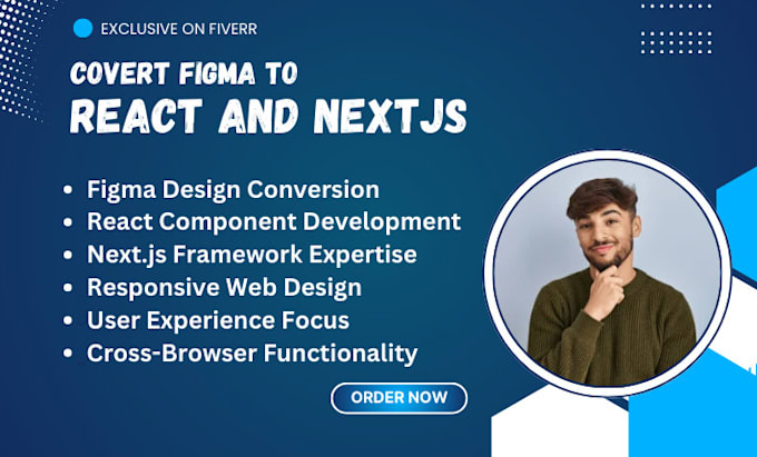 Bestseller - do figma to nextjs and figma to reactjs premium responsive website service