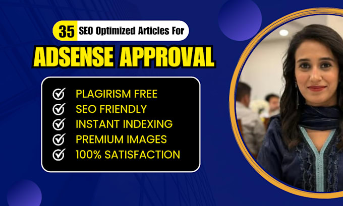 Bestseller - write 35 articles for google adsense approval and fix issue