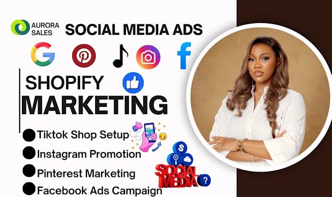 Gig Preview - Be your social media marketing manager facebook shop tiktok shop dropshipping ad