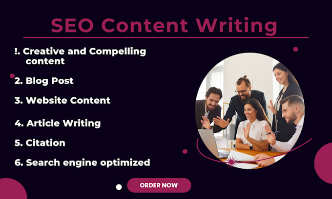 Gig Preview - Create well researched SEO articles and engaging content