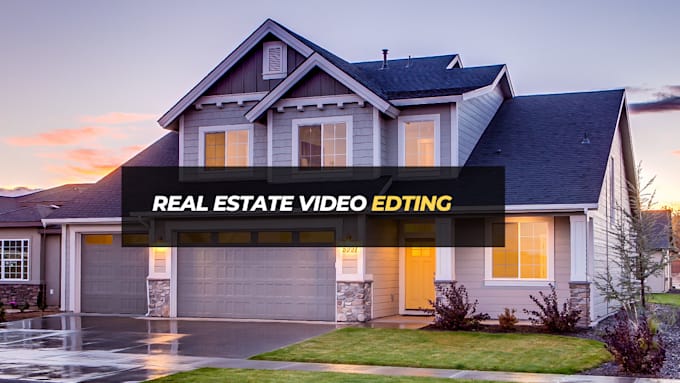 Gig Preview - Do real estate video editing for your youtube or tiktok video