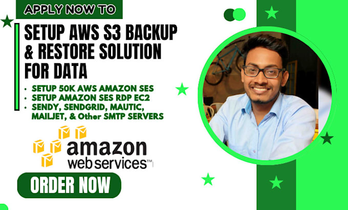 Gig Preview - Setup aws amazon s3 backup and restore solutions for data security