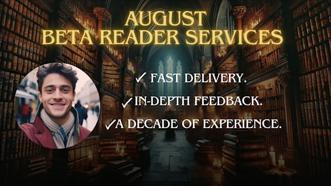 Gig Preview - Beta reader your book and give you excellent feedback