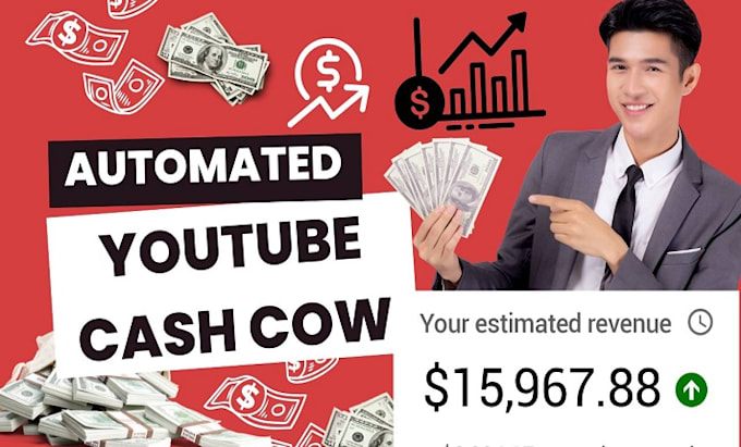 Gig Preview - Create automated cash cow youtube cash cow cash cow video cash cow channel