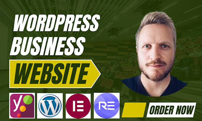 Gig Preview - Create wordpress website design, redesign wordpress business website development