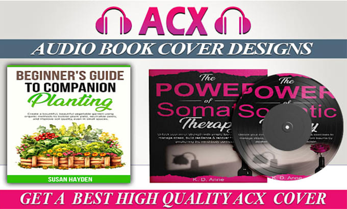 Gig Preview - Do audio book cover design for acx audible or convert book cover to acx